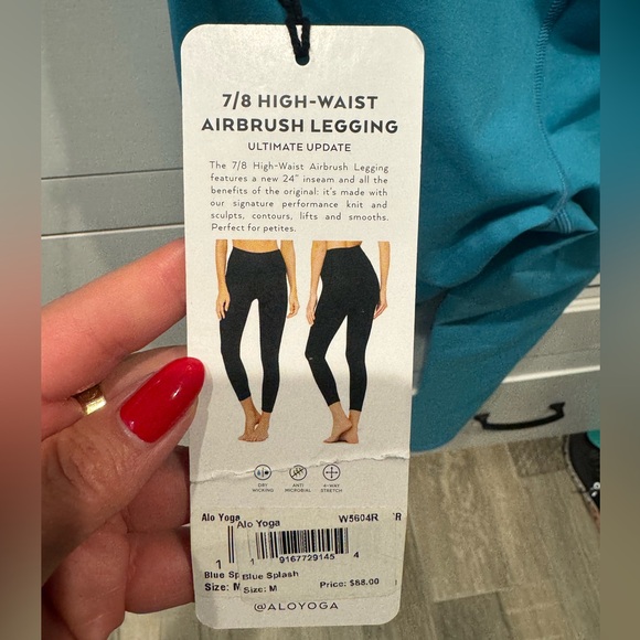 Alo 7/8 High-Waist Airbrush Leggings Size M - Picture 4 of 6